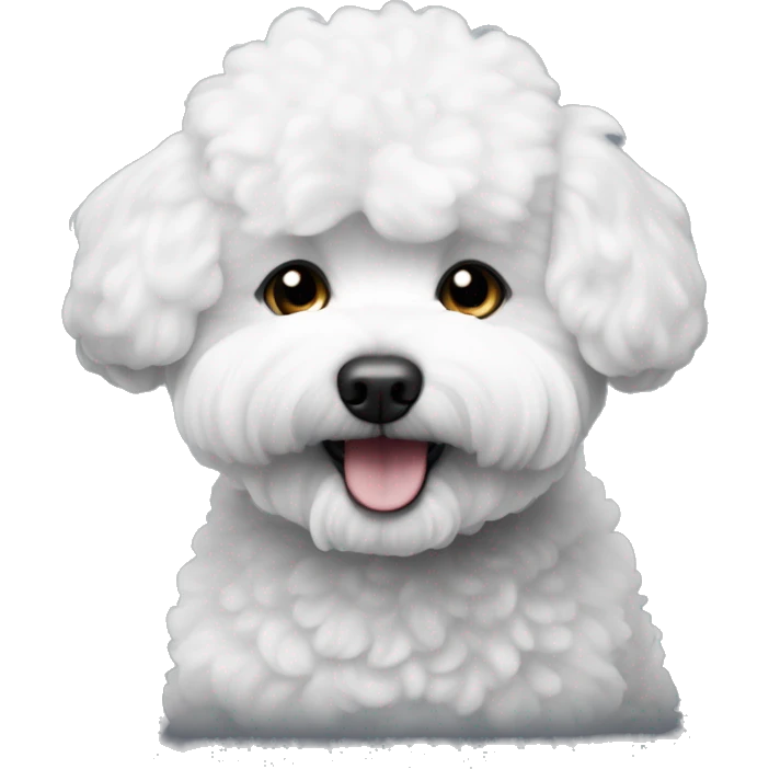 Bichon Frisé dark grey  emoji