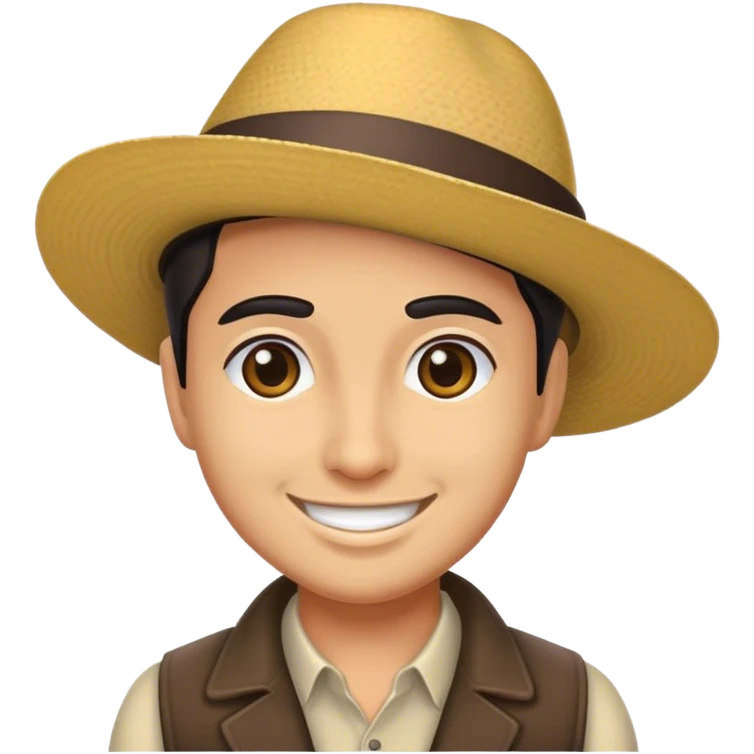 Hispanic person with a hat emoji