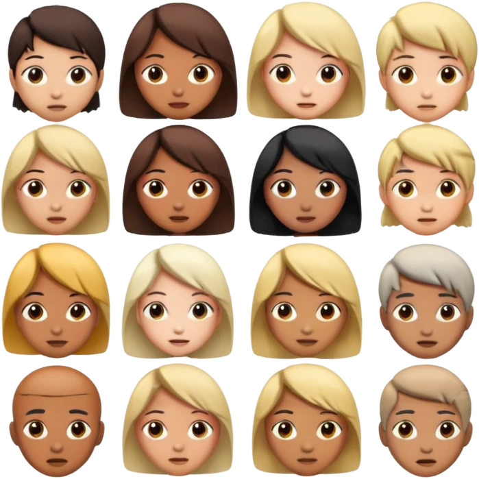 Anime different reactions emoji