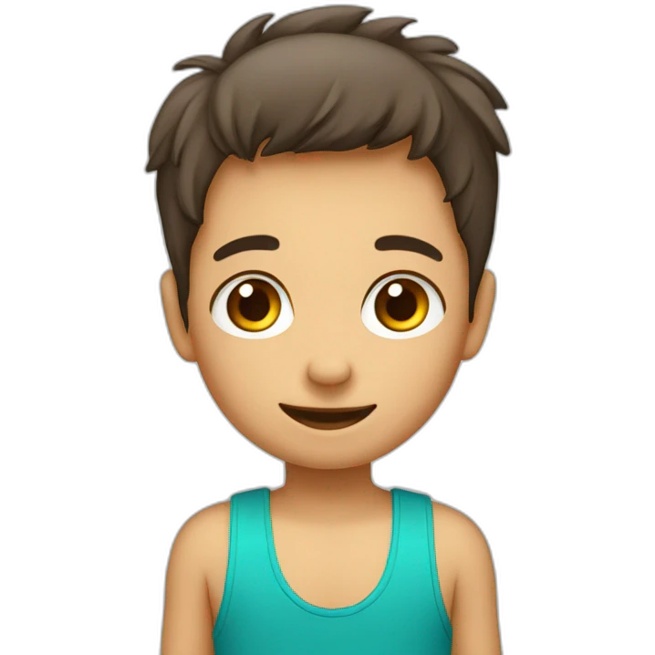 Niño saludable emoji