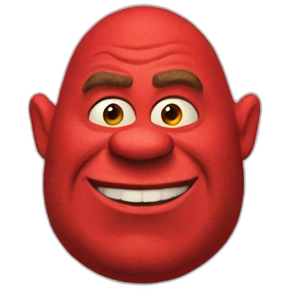 red-shrek emoji