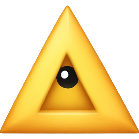 Triangle hat emoji