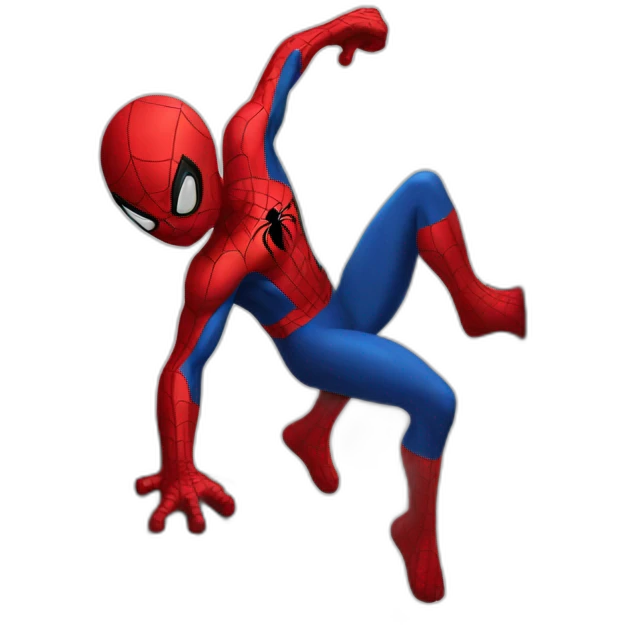 climbing spiderman emoji