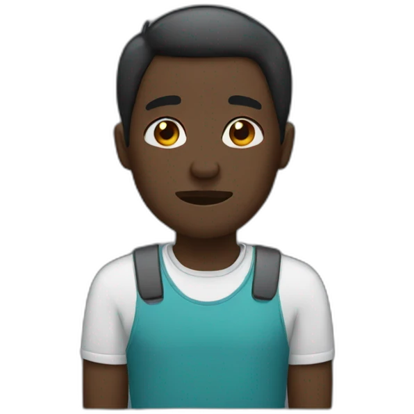 java software Developer crying have a black skin tone emoji