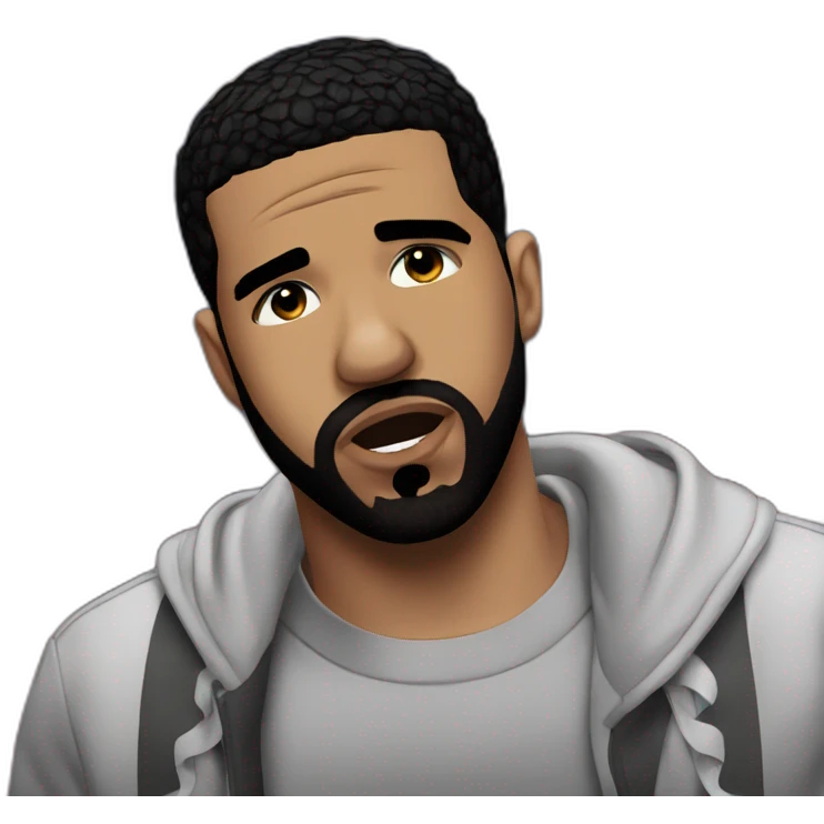 Drake crying in a club emoji