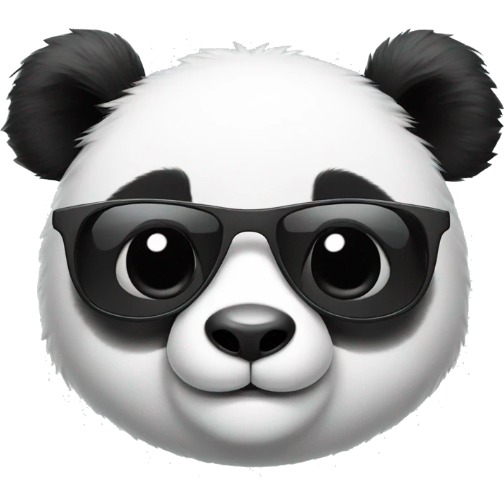  Cute small Panda bear with sunglasses  emoji