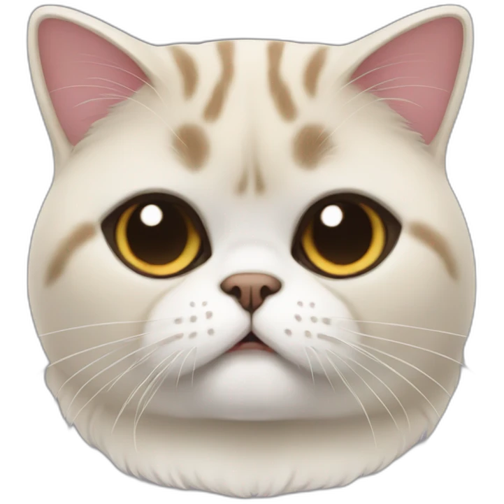 Exotic shorthair cat  emoji