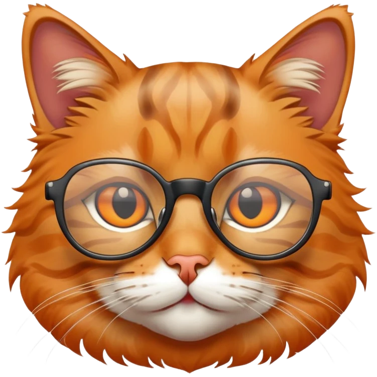 Cat with glasses emoji