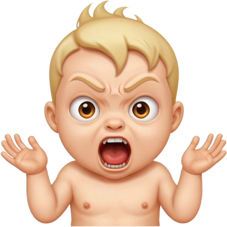 Mad baby emoji