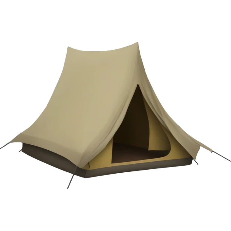 A tent in a forest  emoji