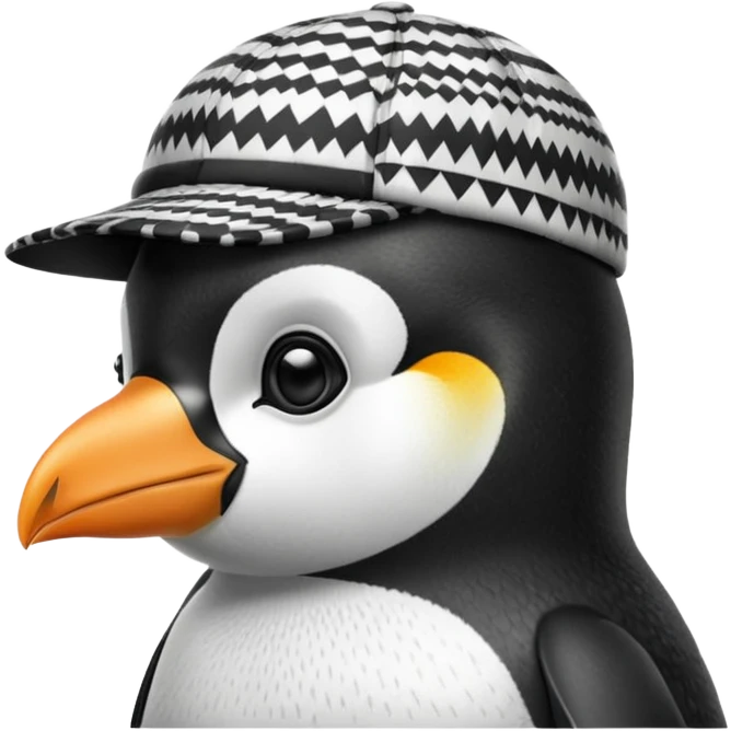 Stupid Penguin with cap emoji