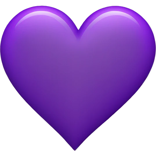 Heart purple  emoji