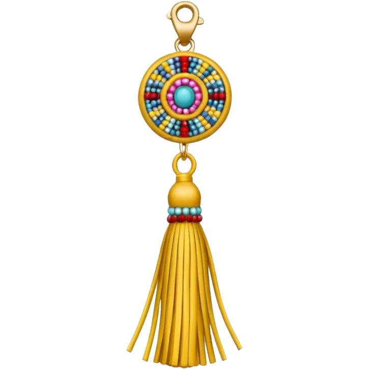 beaded tassel ade tassel pendant emoji