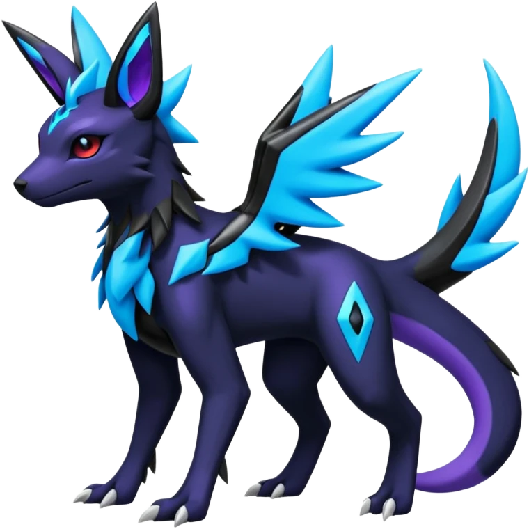 Salandit-Zekrom-Umbreon-Silvally-fusion (full body) emoji