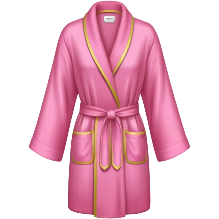A pink robe de chambre emoji