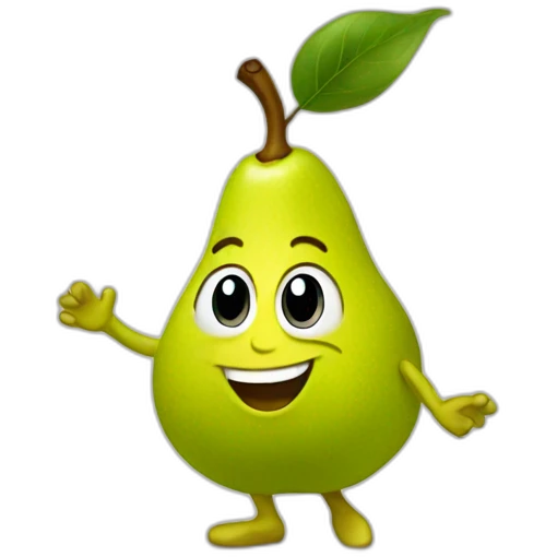 Pear dancing emoji