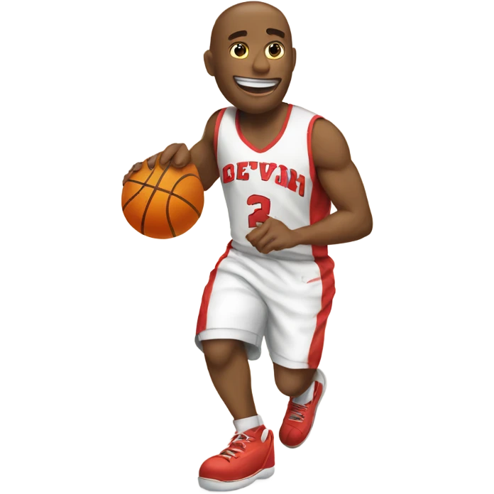 An animated slipper playing basketball  emoji