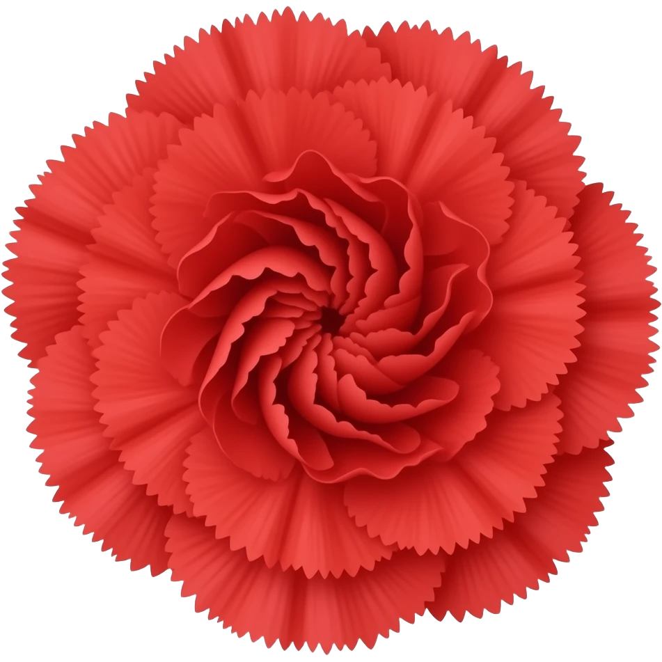 Red carnation flower emoji