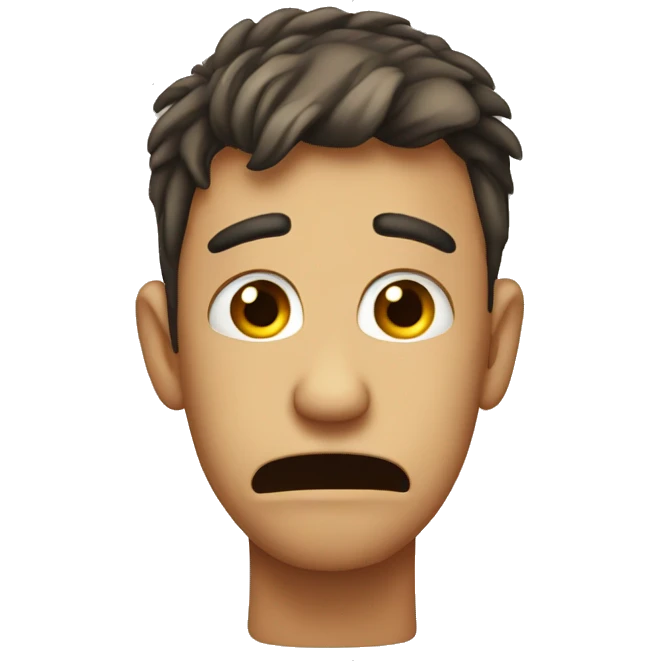 A very embarrassed and awkward face  emoji