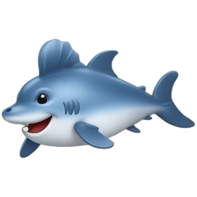 Un dauphin avec chapeauxchat emoji