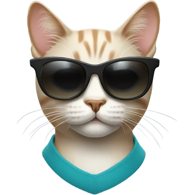 Cat with sunglasses emoji