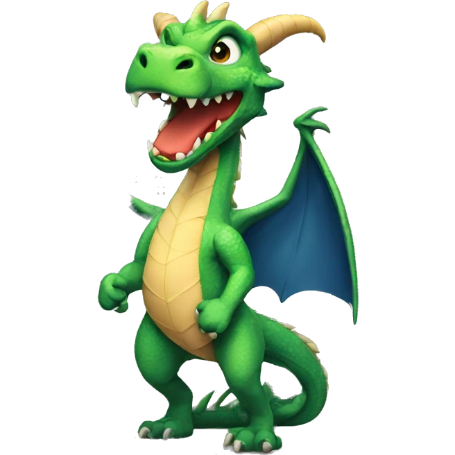 Dragon wearing boxer  emoji