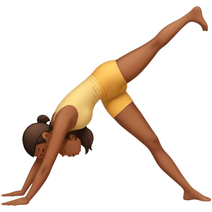 lady doing forward bend  emoji