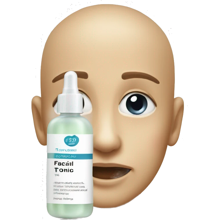 facial tonic with label emoji