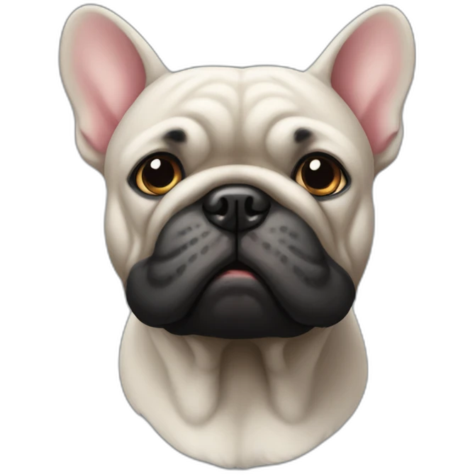 Bouledogue noir emoji