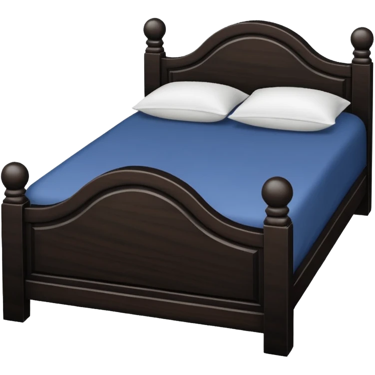 cama color negro emoji