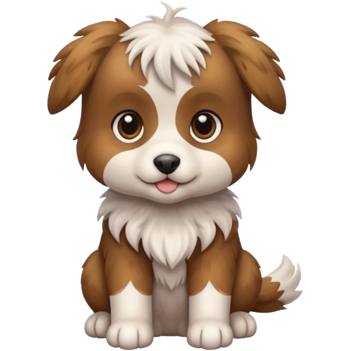 Griffon cute puppy emoji