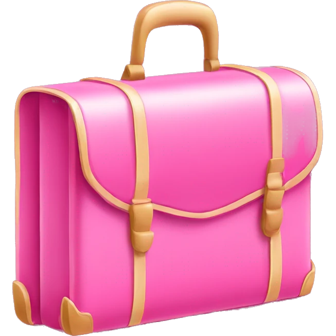Pink briefcase emoji