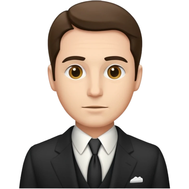 Man Old money style face emoji