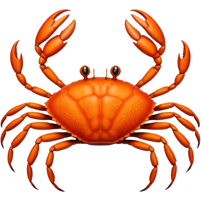 A crab with a total of eight legs emoji