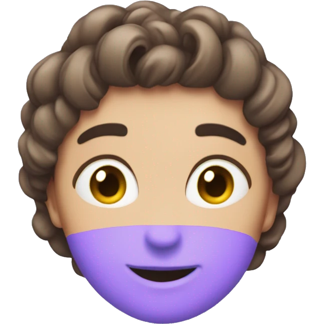 Corazón azul claro y lila emoji