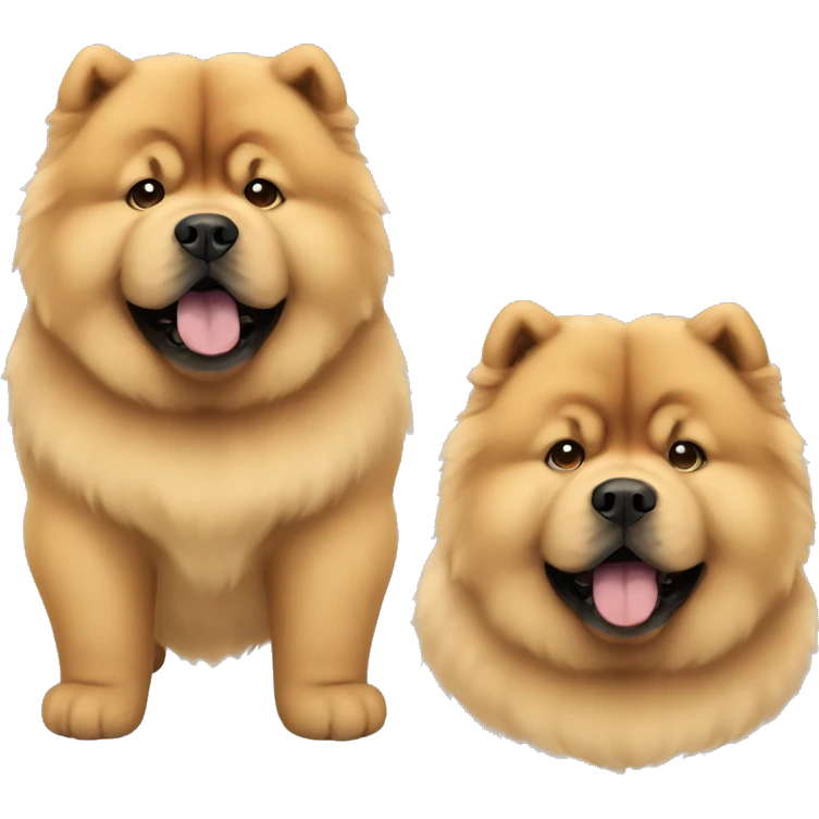 Chow chow twins  emoji