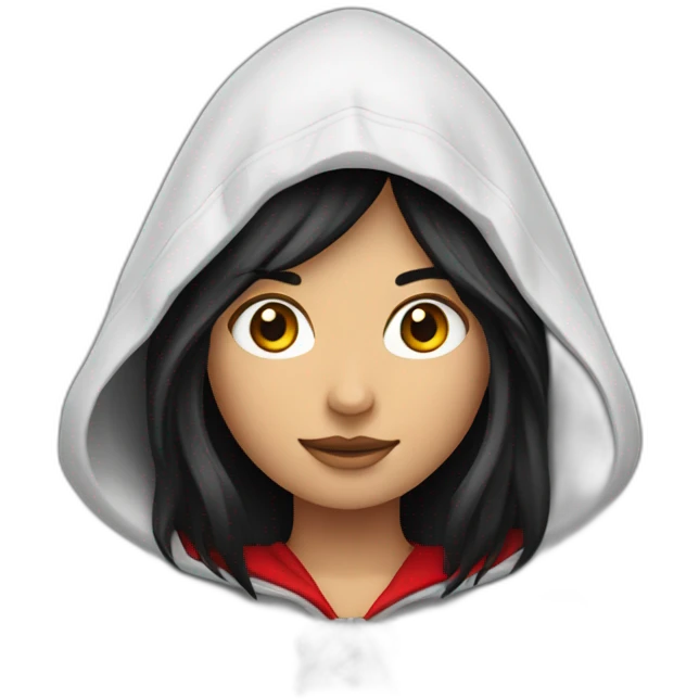 red-ridding-hood-with-long-black-strait-hair-with-white-break emoji