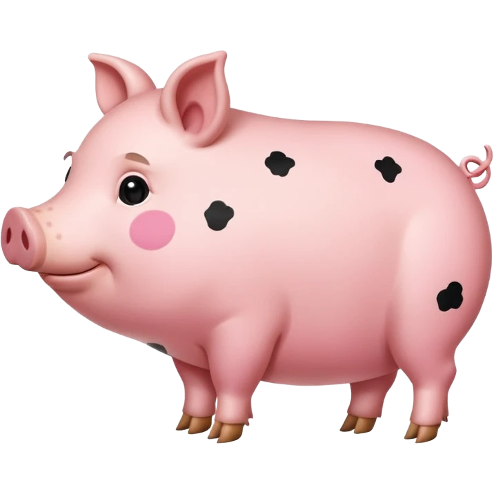 Pig with spots from the side emoji