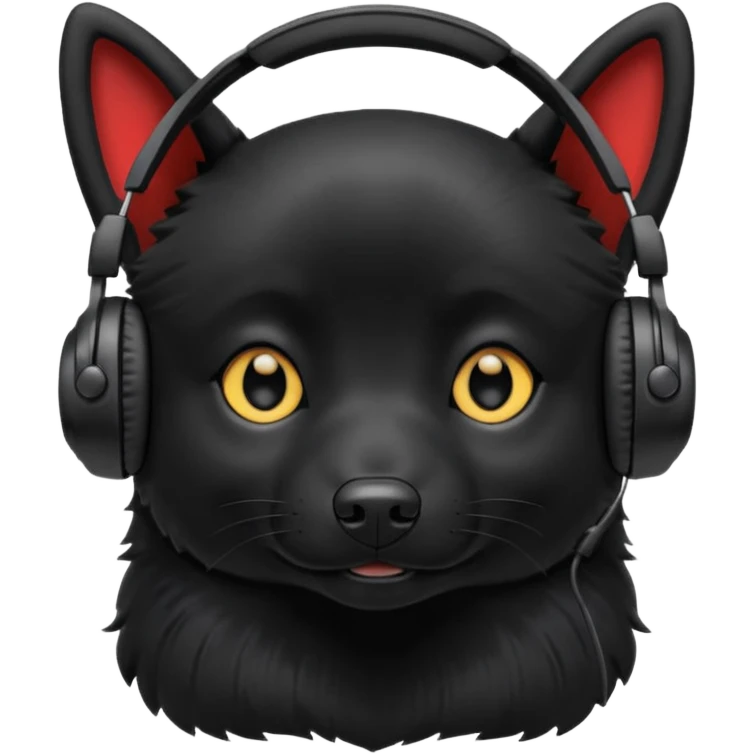 Шипперке в наушниках  emoji