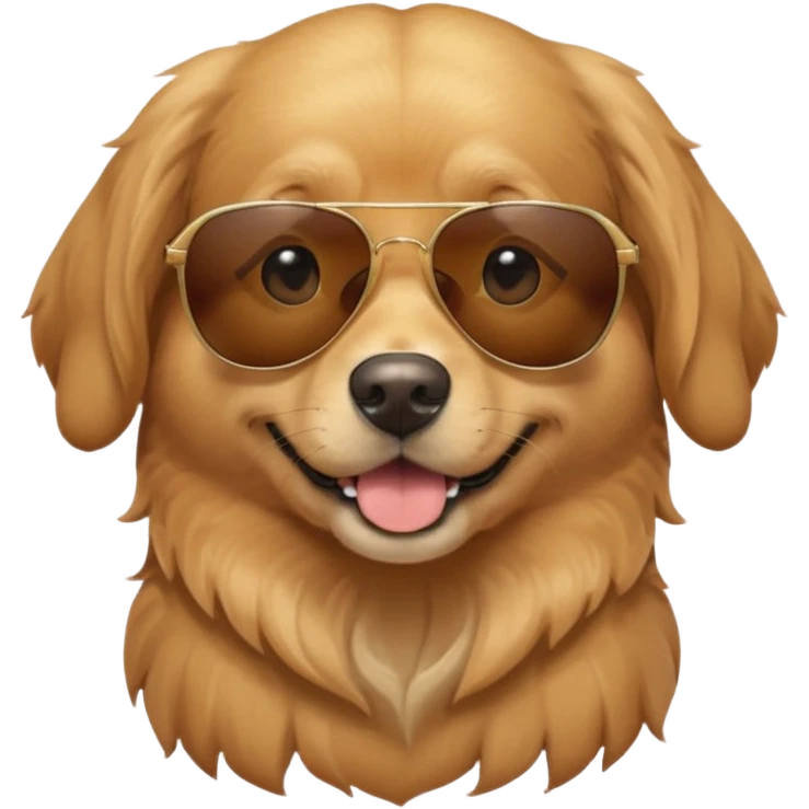 Dog wearing sunglasses emoji