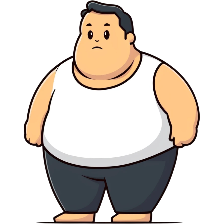 Fat man emoji