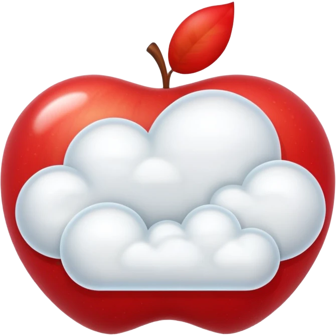 apple cloud message bubble emoji