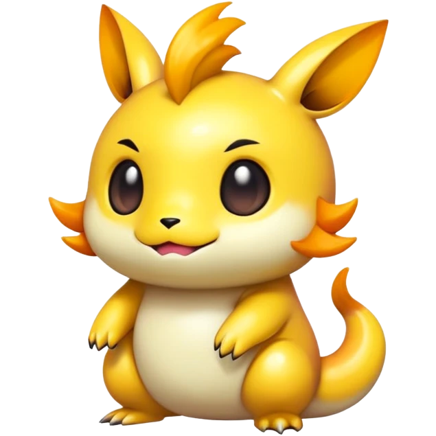 Randomly-colored chibi Fakémon-creature emoji
