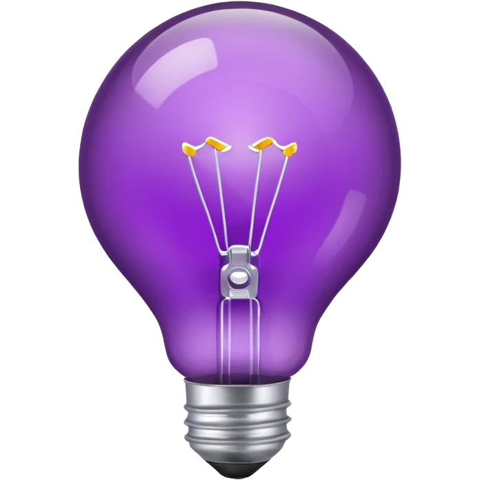 purple bulb  emoji
