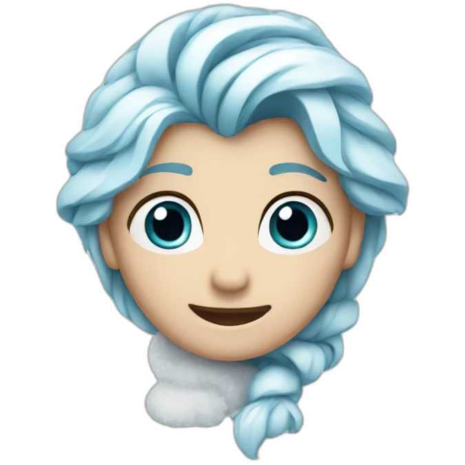 Frozen with a computer emoji