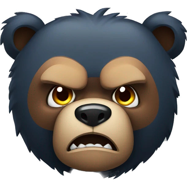 Angry bear  emoji