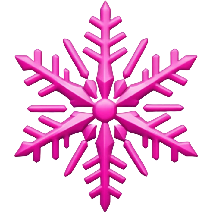 pink snowflake emoji
