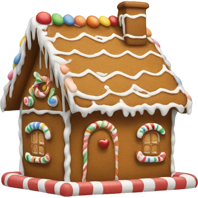 gingerbread house emoji