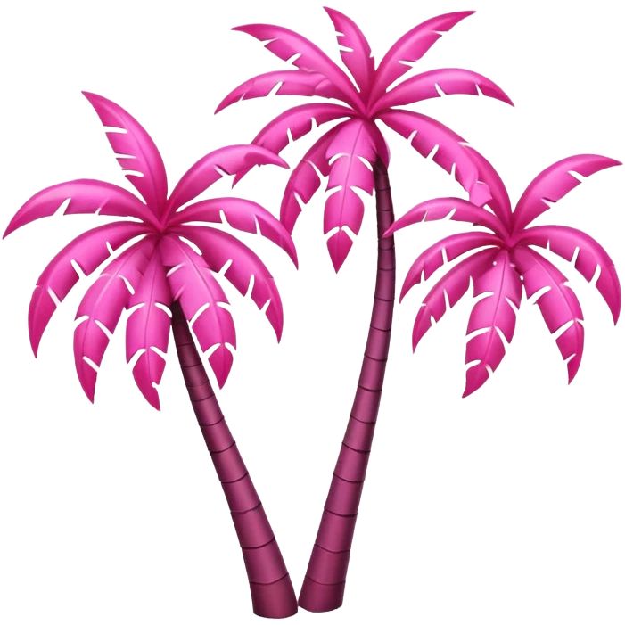 palmeras rosa emoji