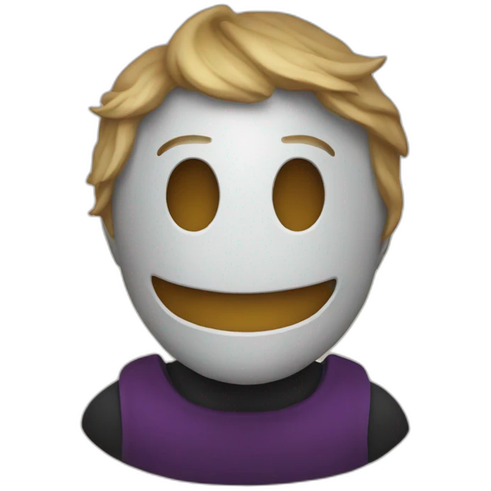 man with mask halloween happy emoji